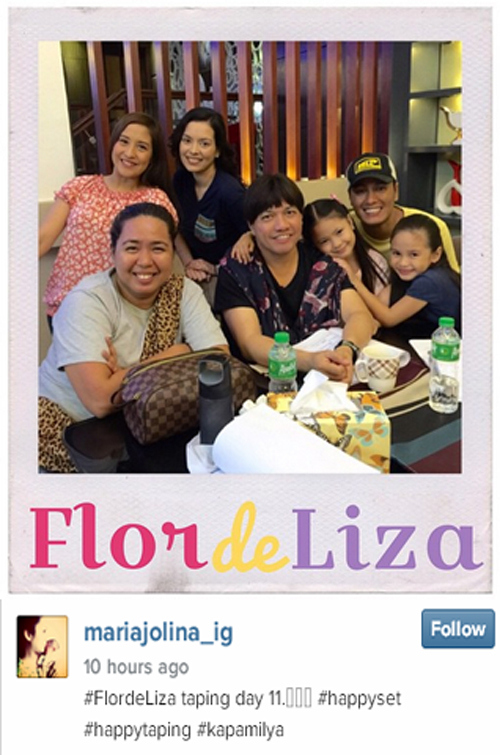 Jolina's Flordeliza taping photo diary