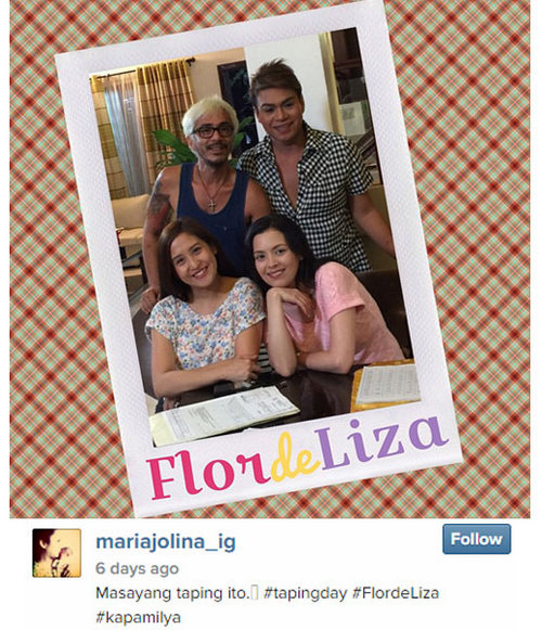 Jolina's Flordeliza taping photo diary
