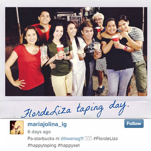Jolina's Flordeliza taping photo diary